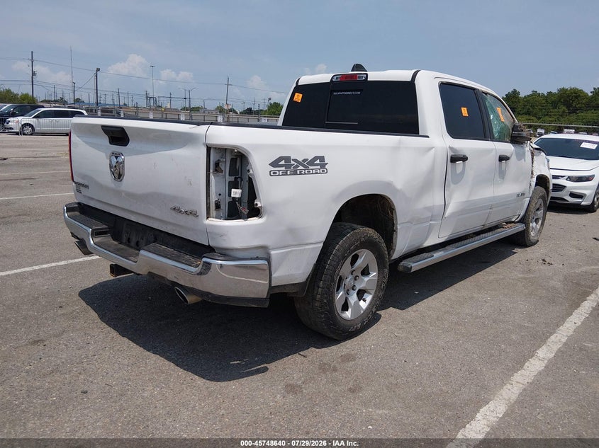 Vin: 1c6srfmt4pn518848, lot: 46247362, ram 1500 big horn  4x4 6'4 box 20234