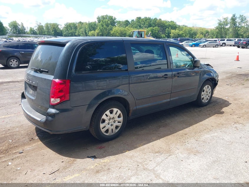 Vin: 2c4rdgbg1er420720, lot: 46247407, dodge grand caravan american value pkg 20144