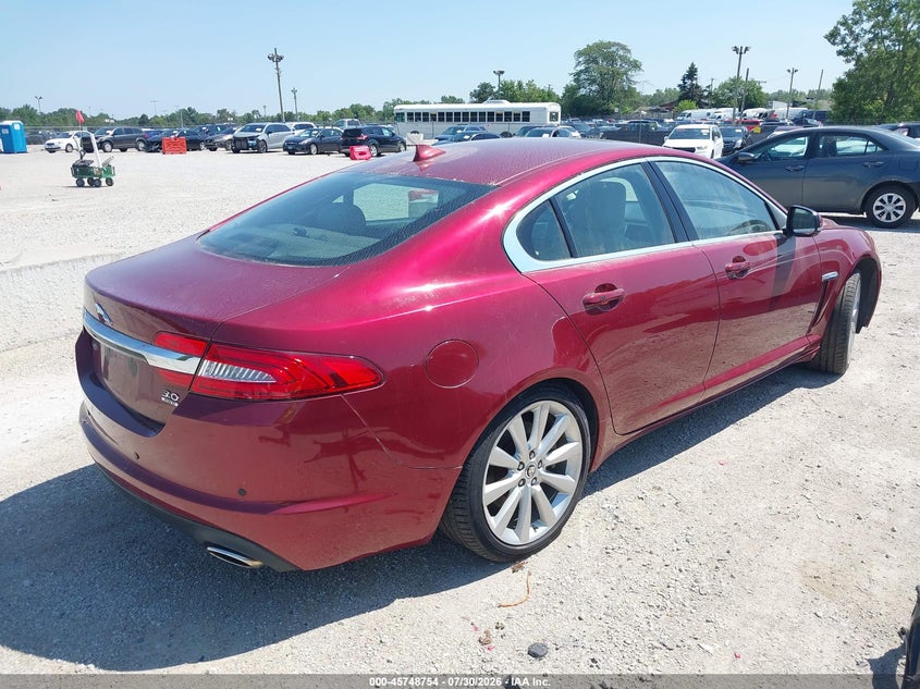 Vin: sajwj0ef4d8s83838, lot: 46247476, jaguar xf v6 sc 20134
