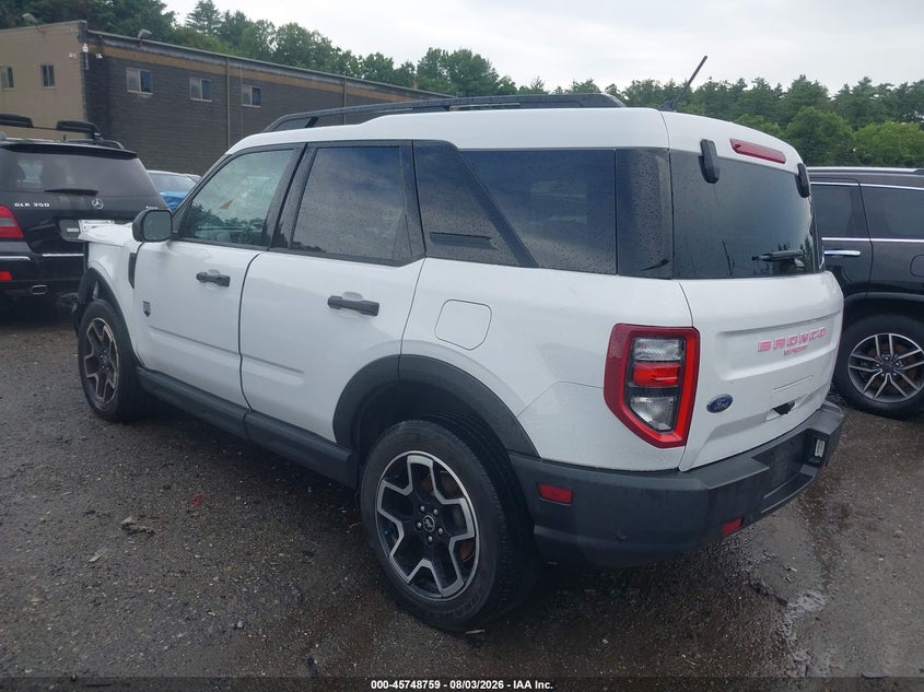 Vin: 3fmcr9b69mra52866, lot: 46247480, ford bronco sport big bend 20213