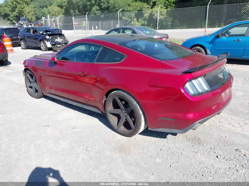 Vin: 1fa6p8cf4f5404702, lot: 46247485, ford mustang gt premium 20153