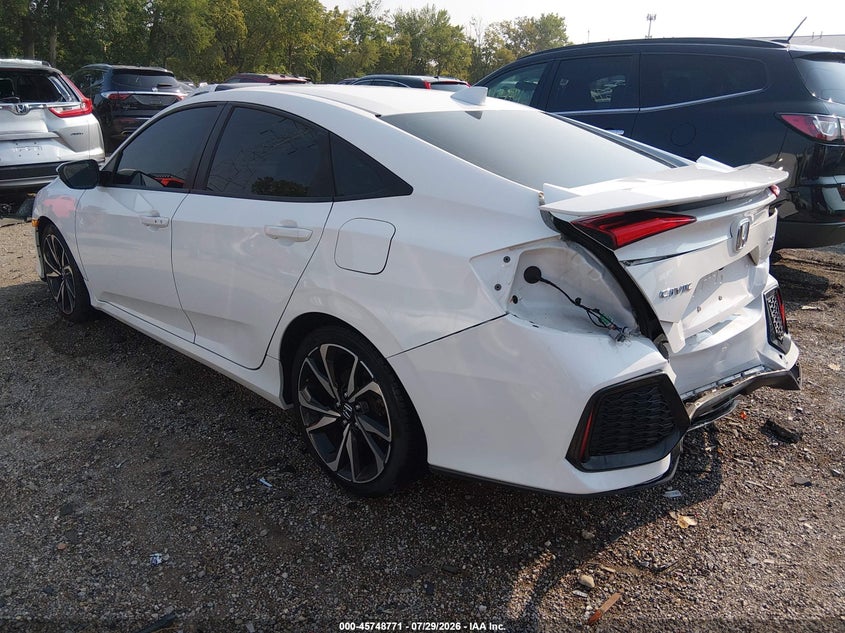 Vin: 2hgfc1e55kh705775, lot: 46247493, honda civic si 20193
