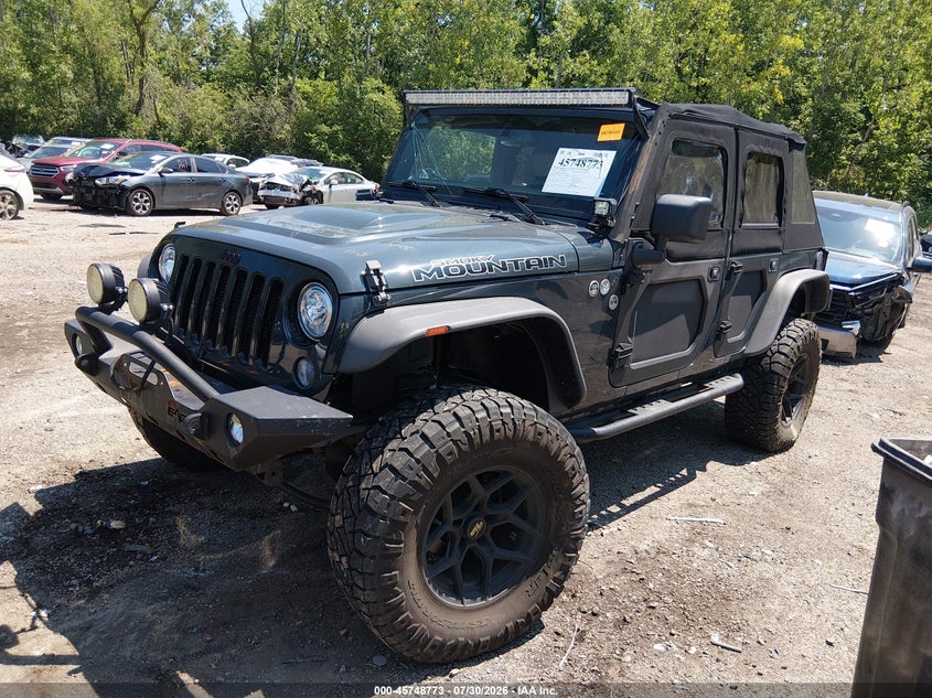 2017 Jeep Wrangler, Right Side, IAAI, VIN 1C4BJWEGXHL658255 — photo 2