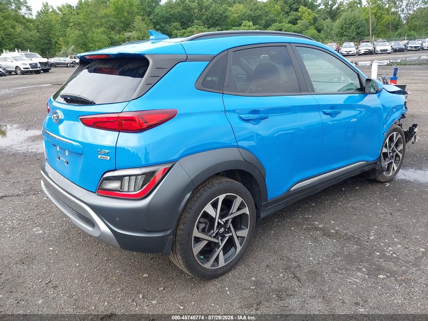 Vin: km8k5ca30nu861713, lot: 46247496, hyundai kona limited 20224