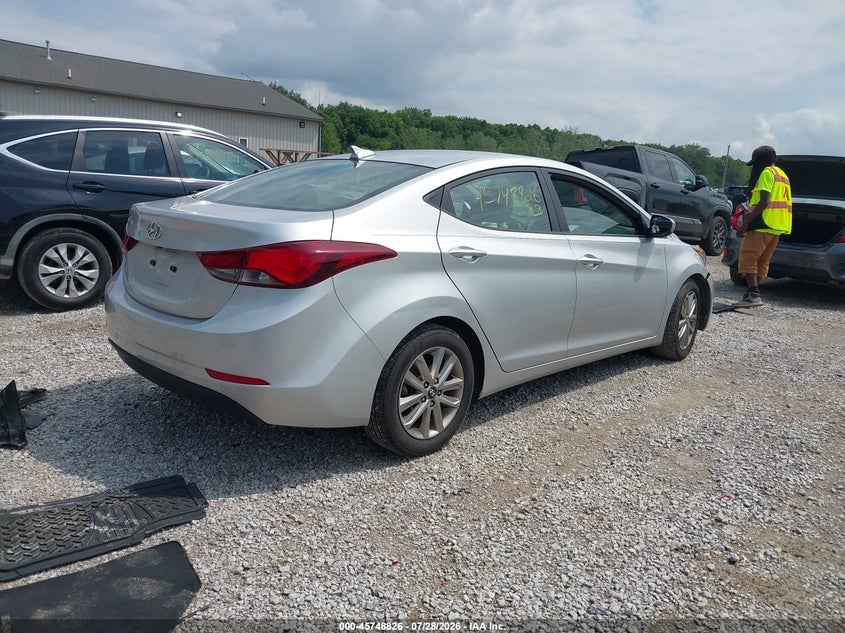 Vin: 5npdh4ae9gh787944, lot: 46247548, hyundai elantra se 20164