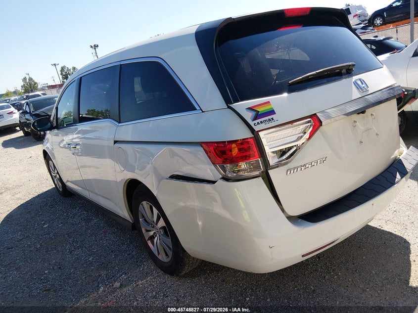 Vin: 5fnrl5h63fb102102, lot: 46247549, honda odyssey ex-l 20153