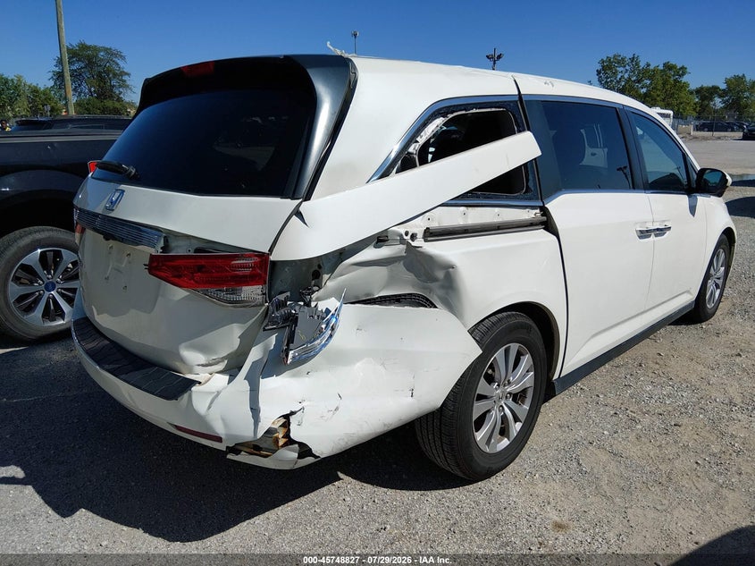 Vin: 5fnrl5h63fb102102, lot: 46247549, honda odyssey ex-l 20154