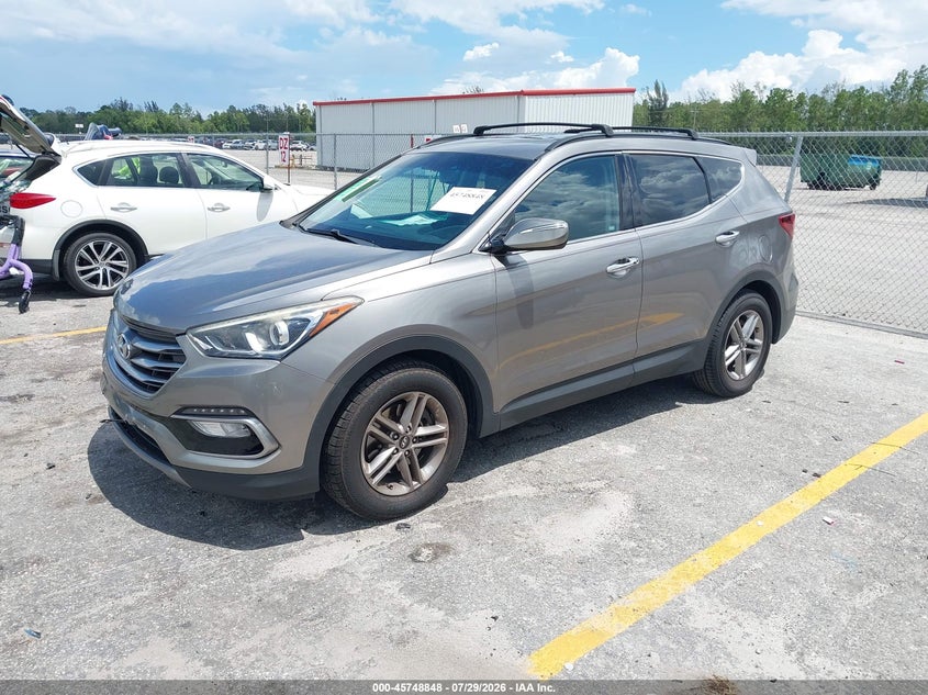 Vin: 5xyzu3lb5jg515467, lot: 46247570, hyundai santa fe sport 2.4l 20182
