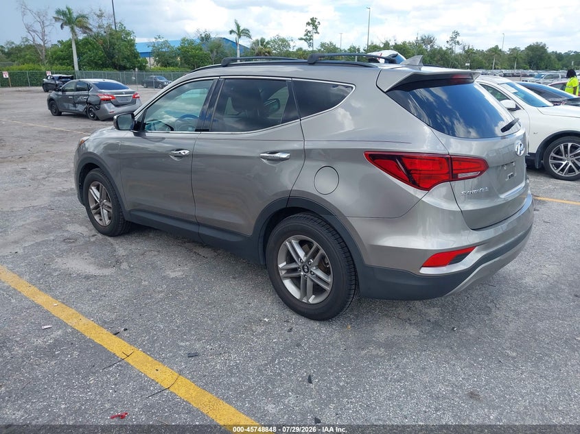 Vin: 5xyzu3lb5jg515467, lot: 46247570, hyundai santa fe sport 2.4l 20183