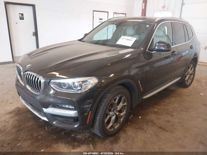 Vin: 5uxty5c05l9b28315, lot: 46247583, bmw x3 xdrive30i 20202
