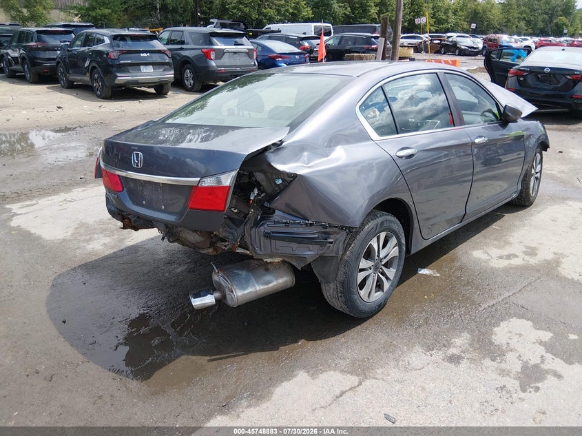 Vin: 1hgcr2f33ea200647, lot: 46247605, honda accord lx 20144