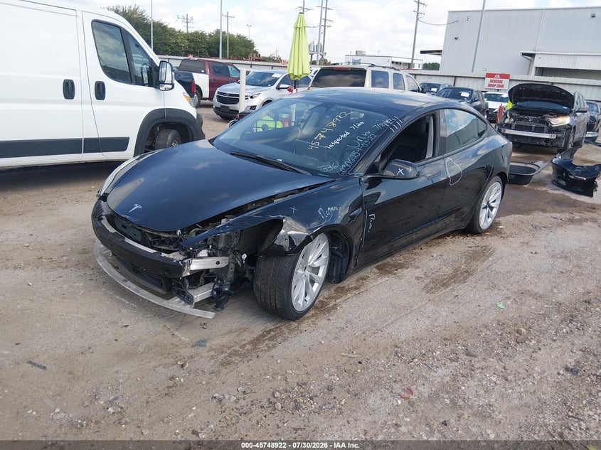 Vin: 5yj3e1ea0pf437336, lot: 46247644, tesla model 3 rear-wheel drive 20232