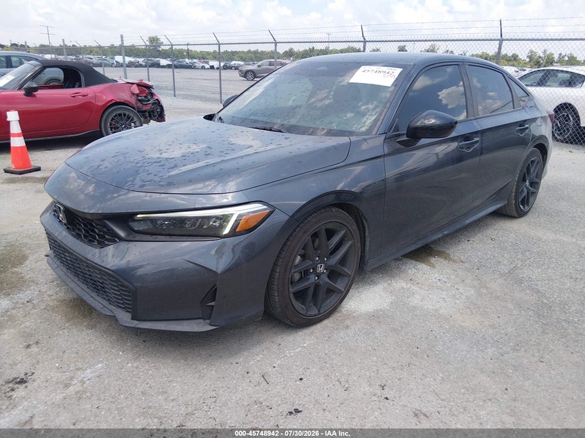 Vin: 2hgfe2f53sh504911, lot: 46247664, honda civic sport 20252