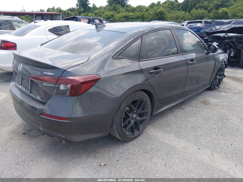 Vin: 2hgfe2f53sh504911, lot: 46247664, honda civic sport 20254