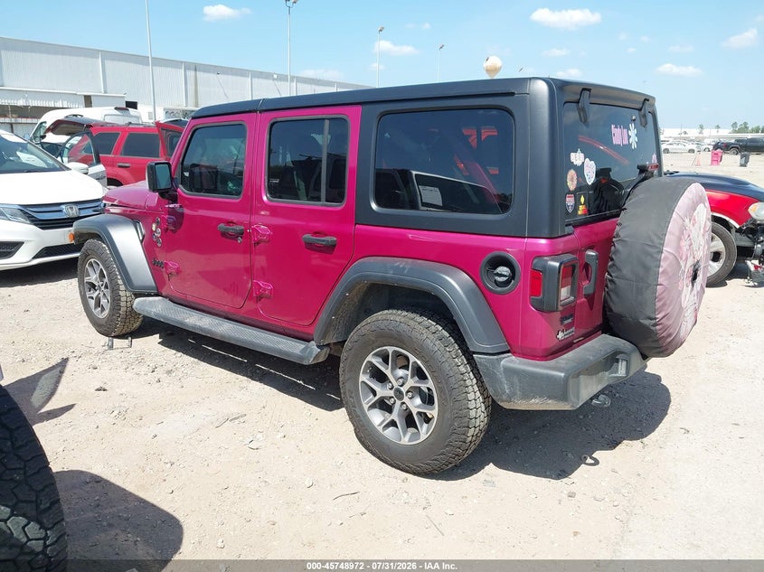 Vin: 1c4pjxdg6rw326228, lot: 46247694, jeep wrangler 4-door sport s 4x4 20243