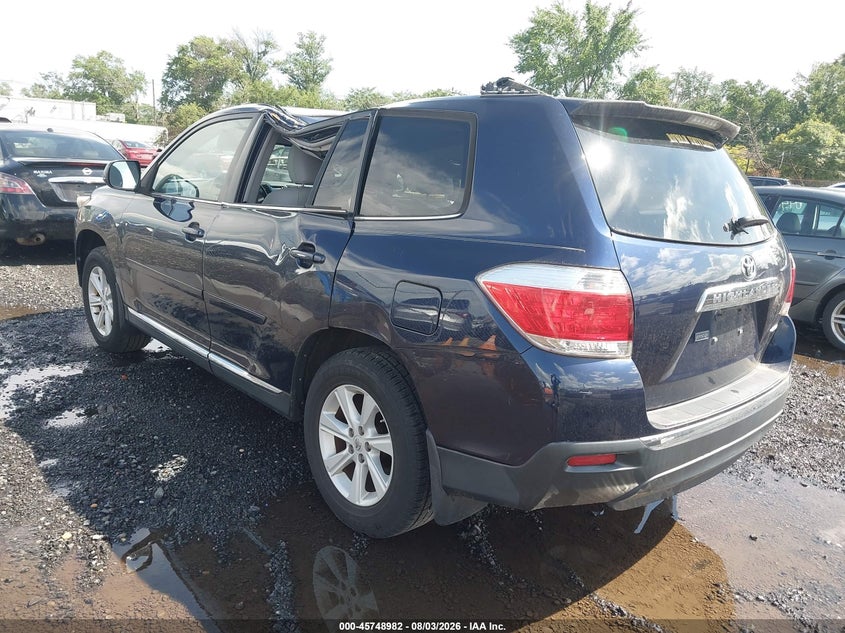 Vin: 5tdbk3eh7ds215347, lot: 46247704, toyota highlander se v6 20133
