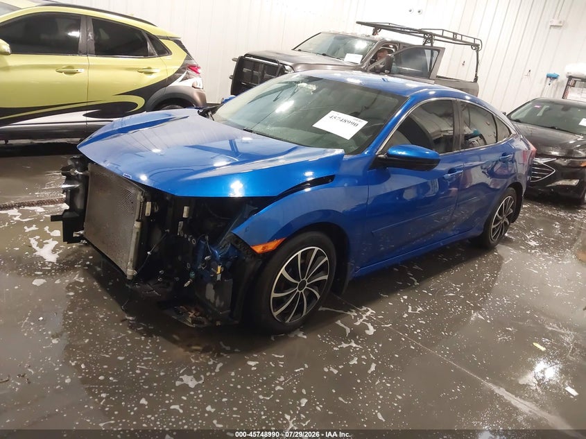Vin: 19xfc2f59je003665, lot: 46247712, honda civic lx 20182