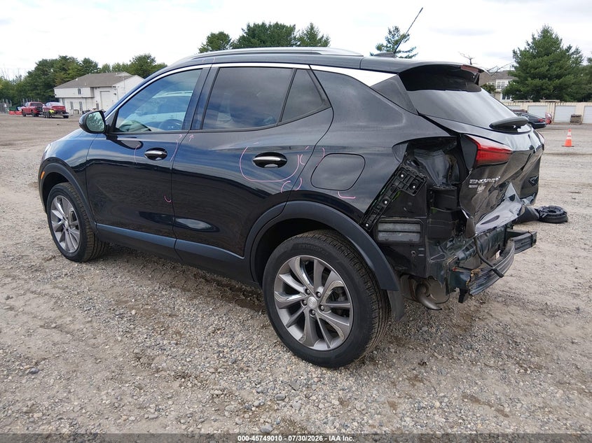 Vin: kl4mmgsl9mb127727, lot: 46247732, buick encore gx awd essence 20213