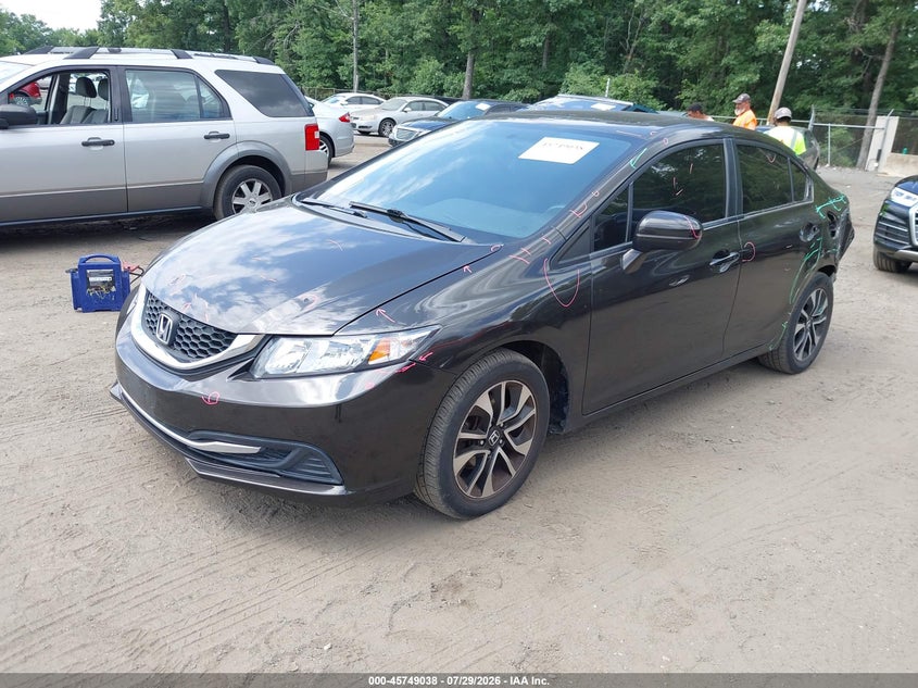 Vin: 2hgfb2f82eh532545, lot: 46247760, honda civic ex 20142
