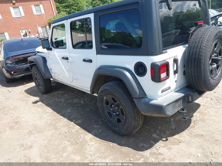 Vin: 1c4hjxdn8jw261647, lot: 46247764, jeep wrangler unlimited sport 4x4 20183
