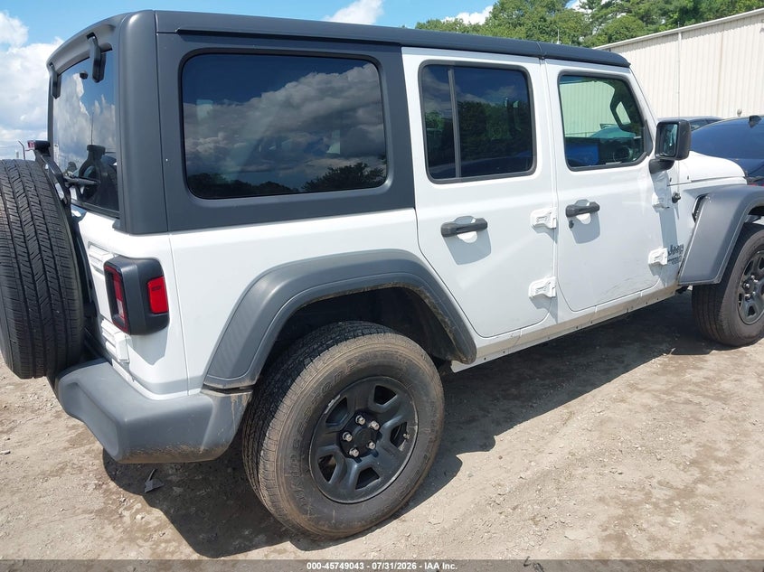 Vin: 1c4hjxdn8jw261647, lot: 46247764, jeep wrangler unlimited sport 4x4 20184