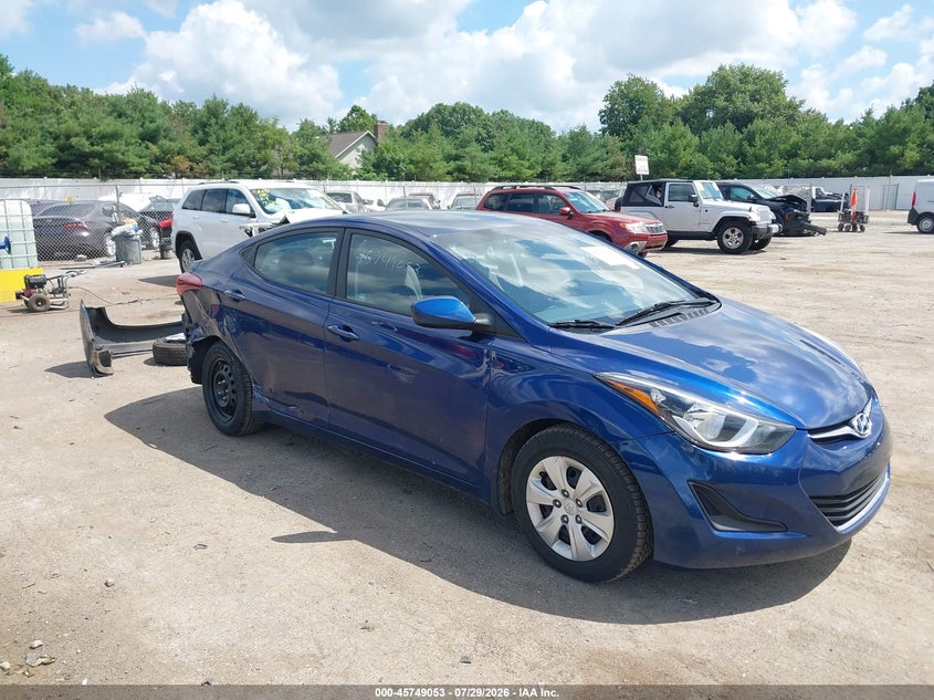 Vin: 5npdh4ae8gh744163, lot: 46247775, hyundai elantra se 2016 img_1