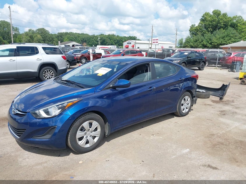 Vin: 5npdh4ae8gh744163, lot: 46247775, hyundai elantra se 20162