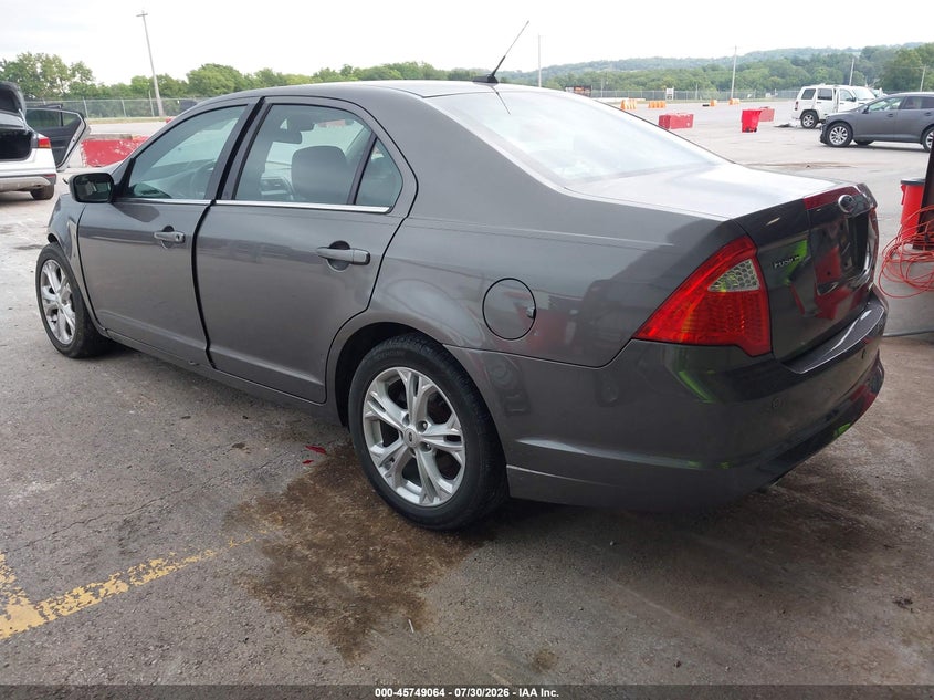 Vin: 3fahp0hg6cr176285, lot: 46247786, ford fusion se 20123