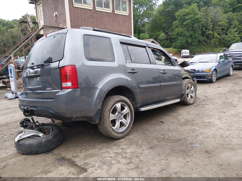 Vin: 5fnyf4h58db029634, lot: 46247812, honda pilot ex-l 20134