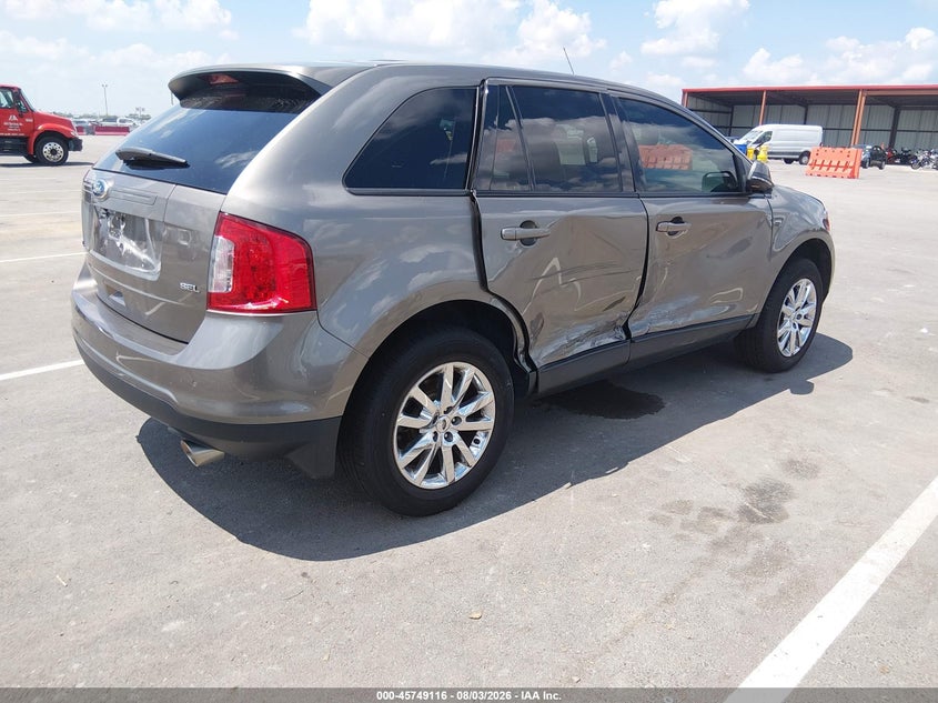 Vin: 2fmdk3jc5ebb17497, lot: 46247838, ford edge sel 20144
