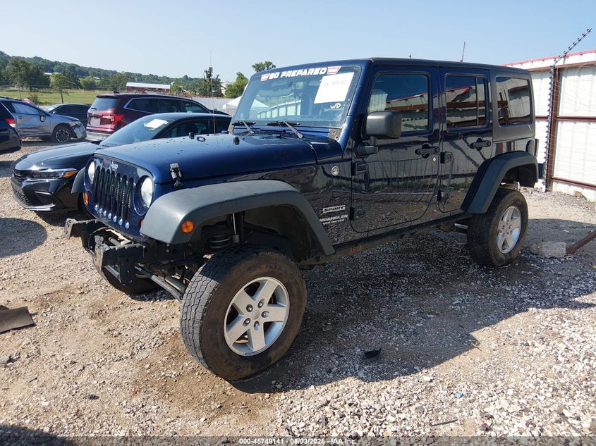 Vin: 1c4hjwdg8dl534863, lot: 46247863, jeep wrangler unlimited sport 20132
