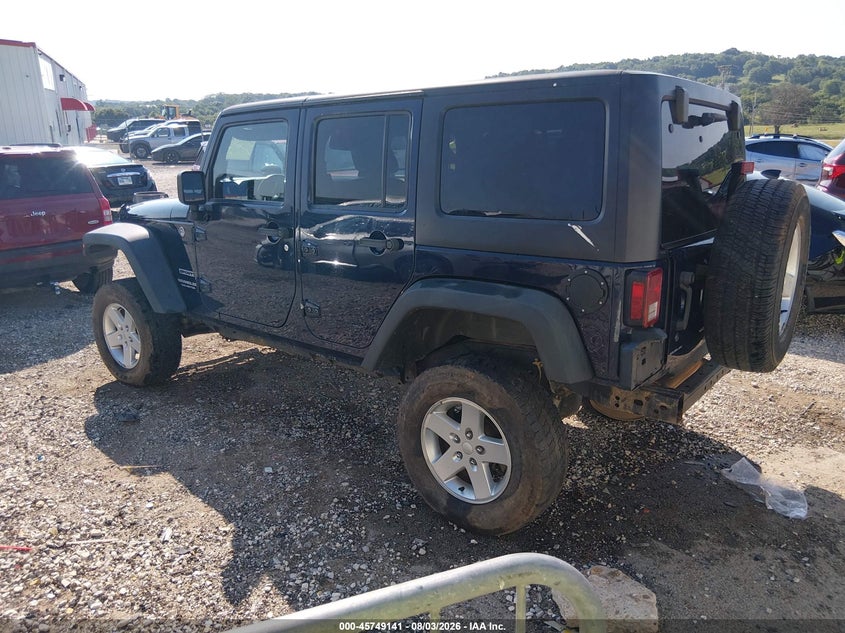 Vin: 1c4hjwdg8dl534863, lot: 46247863, jeep wrangler unlimited sport 20133