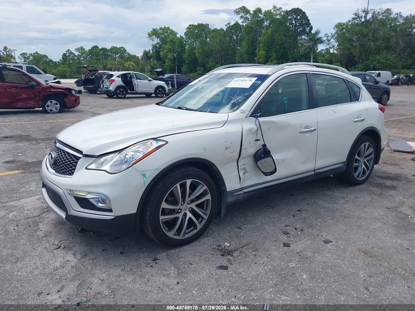 Vin: jn1bj0rp1hm386022, lot: 46247900, infiniti qx50 20172