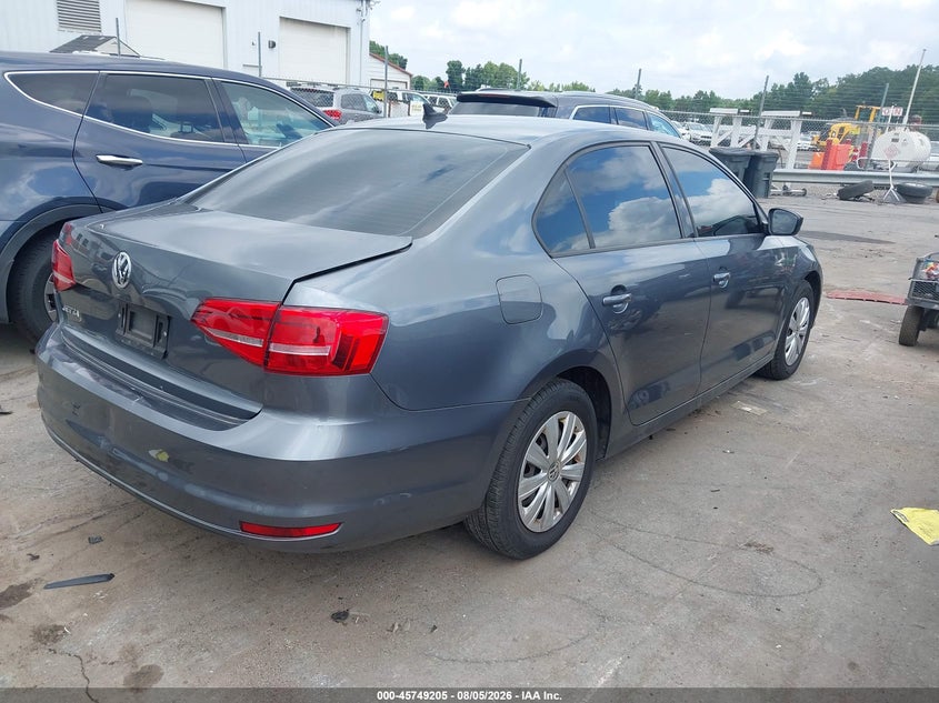 Vin: 3vw2k7ajxfm255230, lot: 46247927, volkswagen jetta 2.0l s 20154