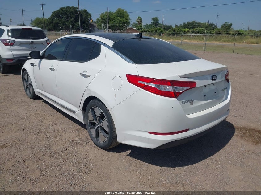 Vin: knagm4ad7d5047317, lot: 46247964, kia optima hybrid ex 20133