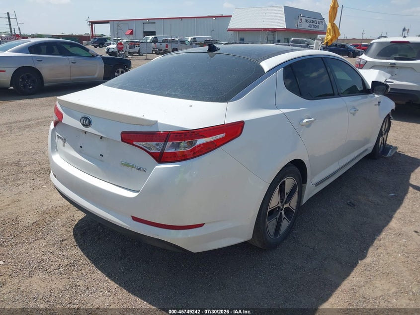 Vin: knagm4ad7d5047317, lot: 46247964, kia optima hybrid ex 20134