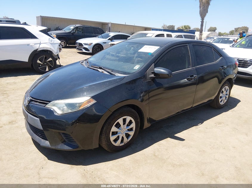 Vin: 2t1burhe5gc588804, lot: 46247993, toyota corolla l 20162