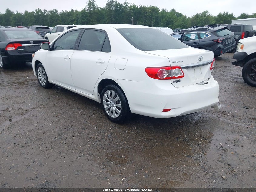 Vin: 2t1bu4ee9dc948580, lot: 46248019, toyota corolla le 20133