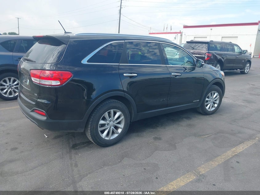 Vin: 5xypgda56gg132230, lot: 46248040, kia sorento 3.3l lx 20164