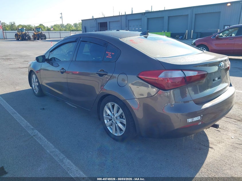 Vin: knafx4a63e5063441, lot: 46248048, kia forte lx 20143