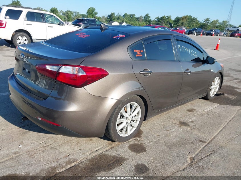 Vin: knafx4a63e5063441, lot: 46248048, kia forte lx 20144