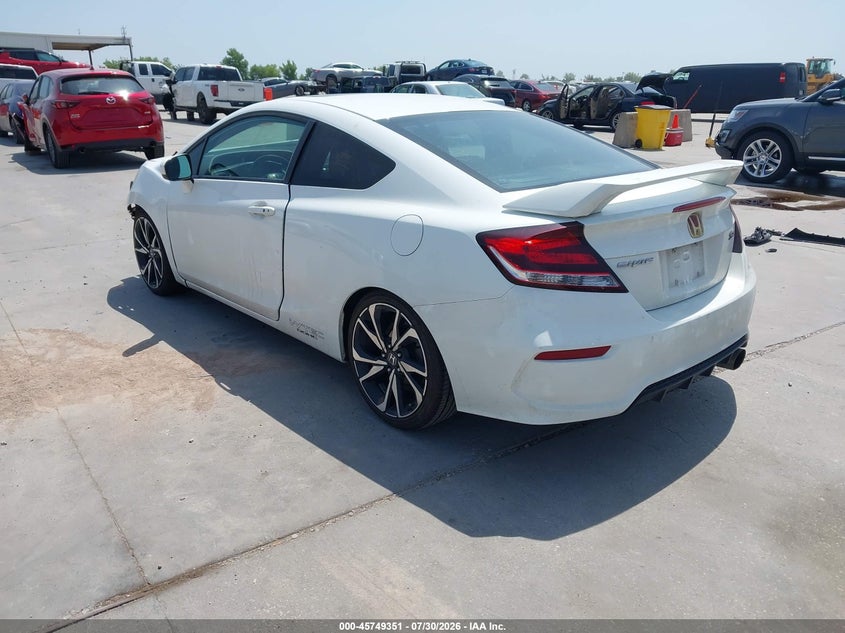 Vin: 2hgfg4a53fh705257, lot: 46248073, honda civic si 20153