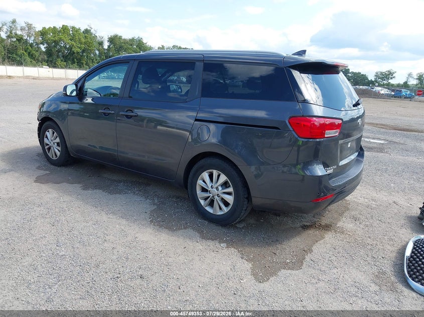Vin: kndmb5c15g6091593, lot: 46248075, kia sedona lx 20163