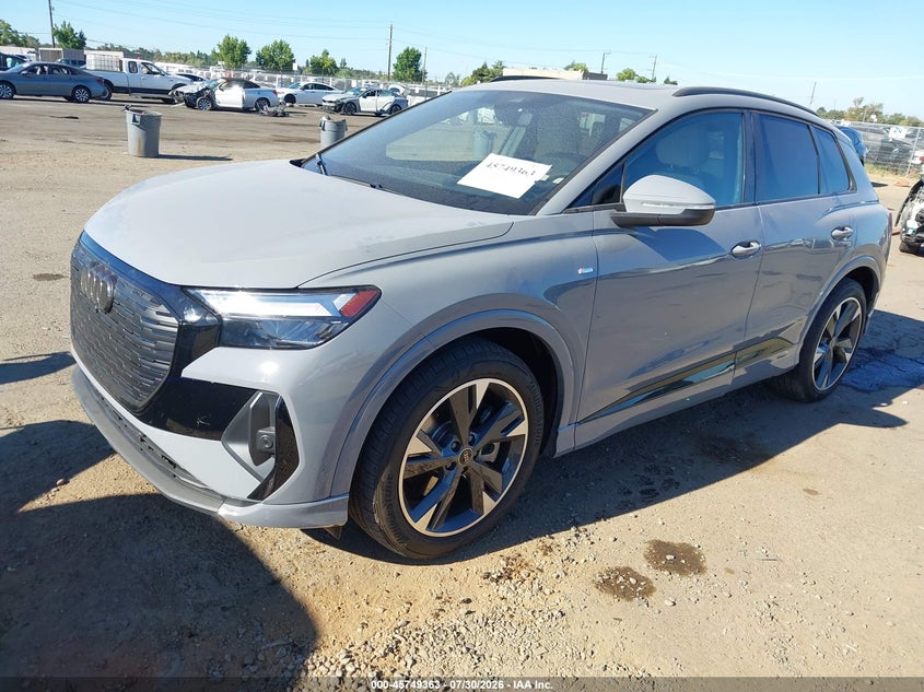 Vin: wa1lubfz1sp029367, lot: 46248085, audi q4 e-tron premium plus 55 quattro 20252