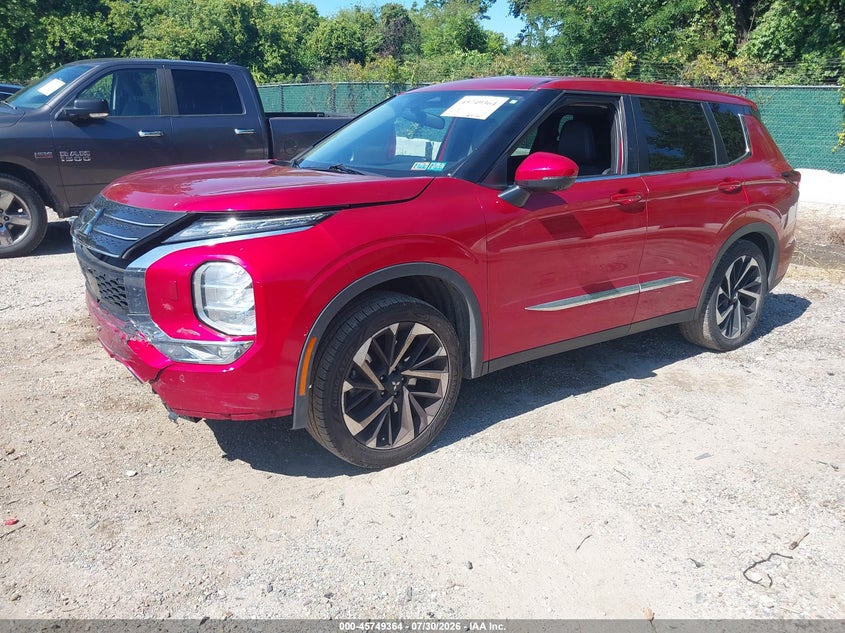 Vin: ja4j4ua88nz037704, lot: 46248086, mitsubishi outlander se 2.5 s-awc 20222