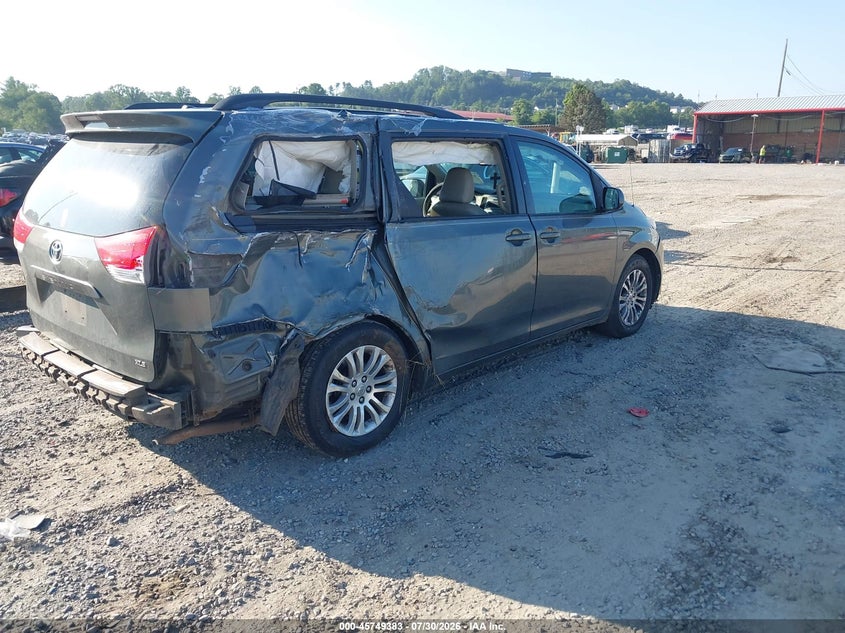 Vin: 5tdyk3dc9bs010769, lot: 46248105, toyota sienna xle v6 20114
