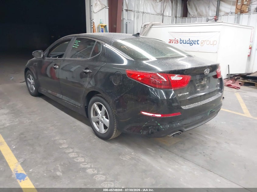 Vin: 5xxgm4a74fg412158, lot: 46248107, kia optima lx 20153