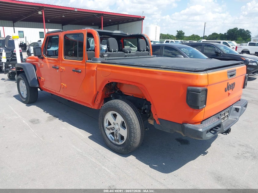 Vin: 1c6hjtag3ll157769, lot: 46248113, jeep gladiator sport s 4x4 20203