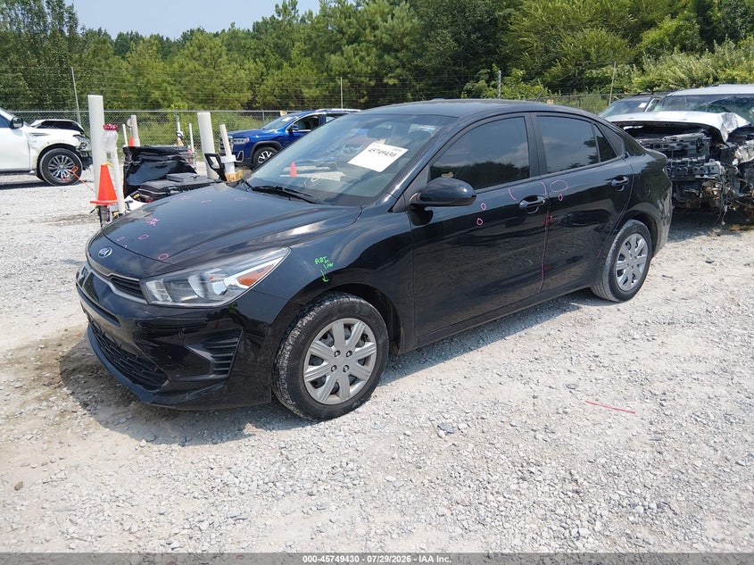 Vin: 3kpa24ad5me397368, lot: 46248152, kia rio s 20212