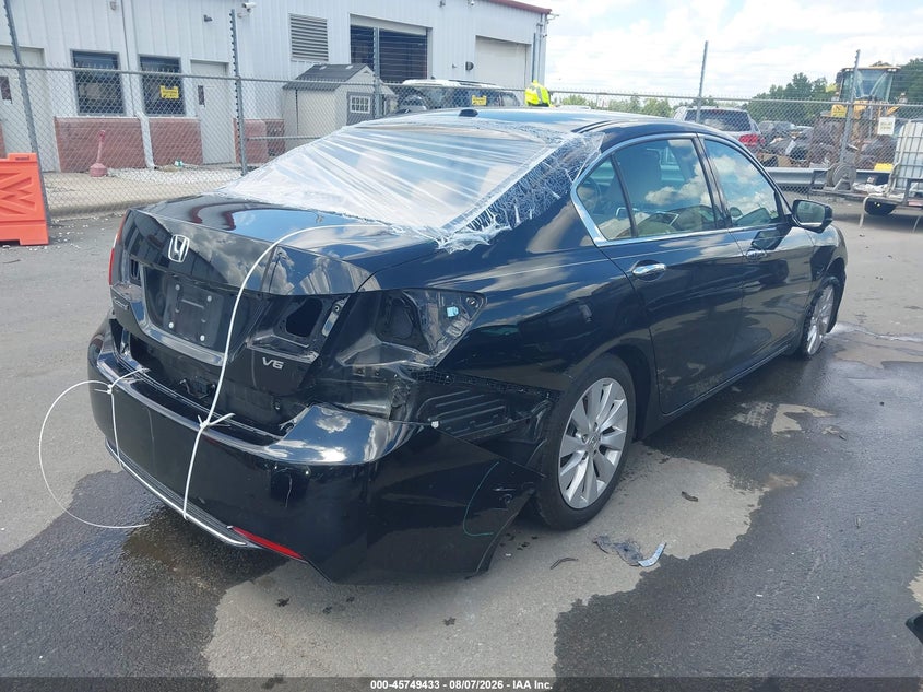 Vin: 1hgcr3f87ea003448, lot: 46248155, honda accord ex-l v-6 20144